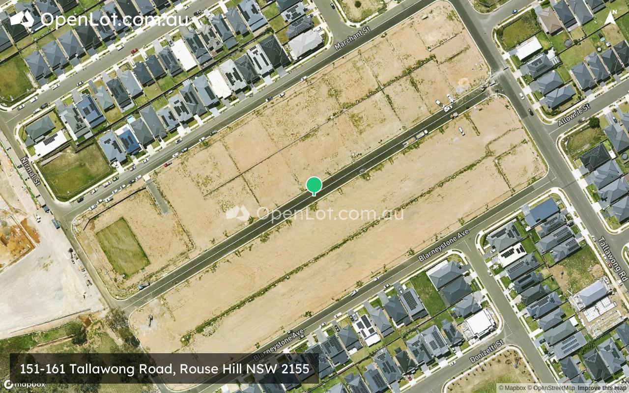 Satellite image for 151-161 Tallawong Road, Rouse Hill NSW 2155