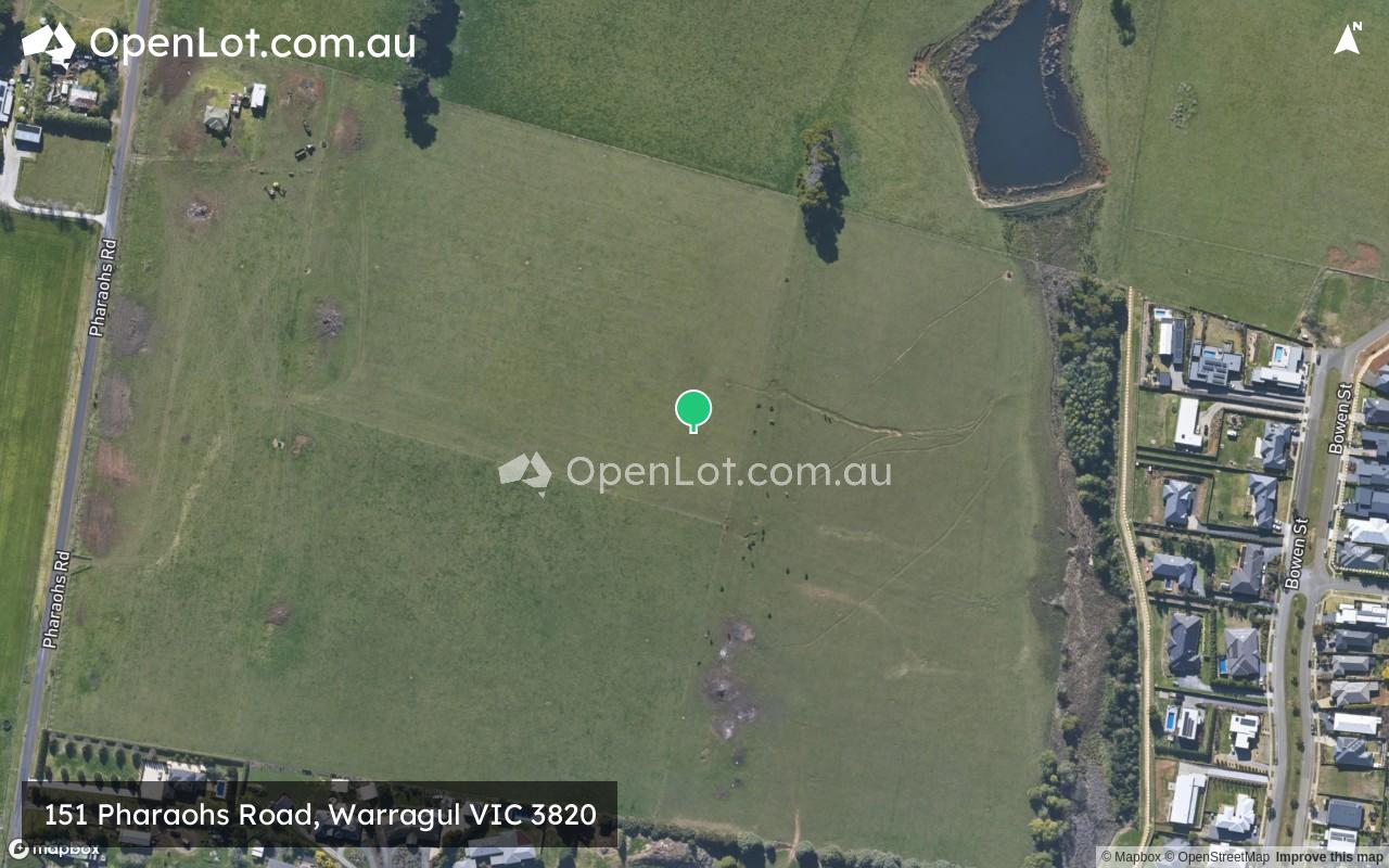 Satellite image for 151 Pharaohs Road, Warragul VIC 3820