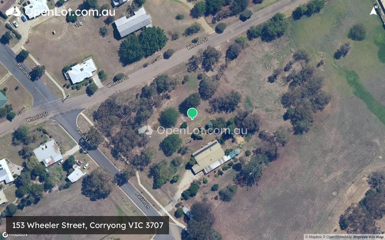 Satellite image for 153 Wheeler Street, Corryong VIC 3707