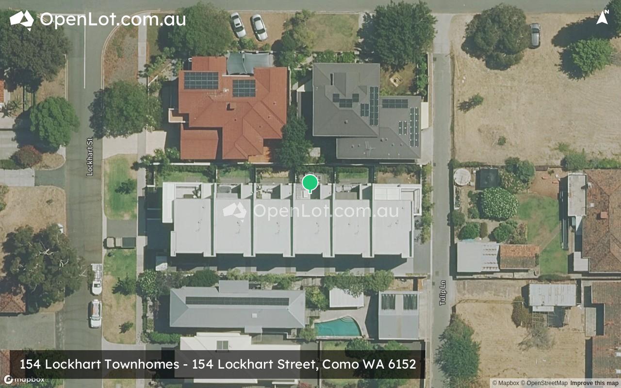 Satellite image for 154 Lockhart Townhomes - 154 Lockhart Street, Como WA 6152