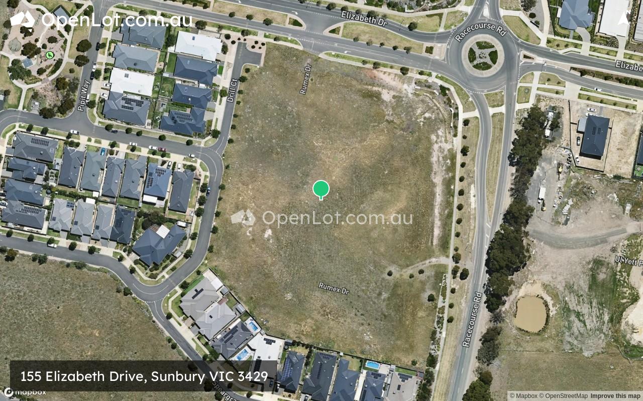 Satellite image for 155 Elizabeth Drive, Sunbury VIC 3429