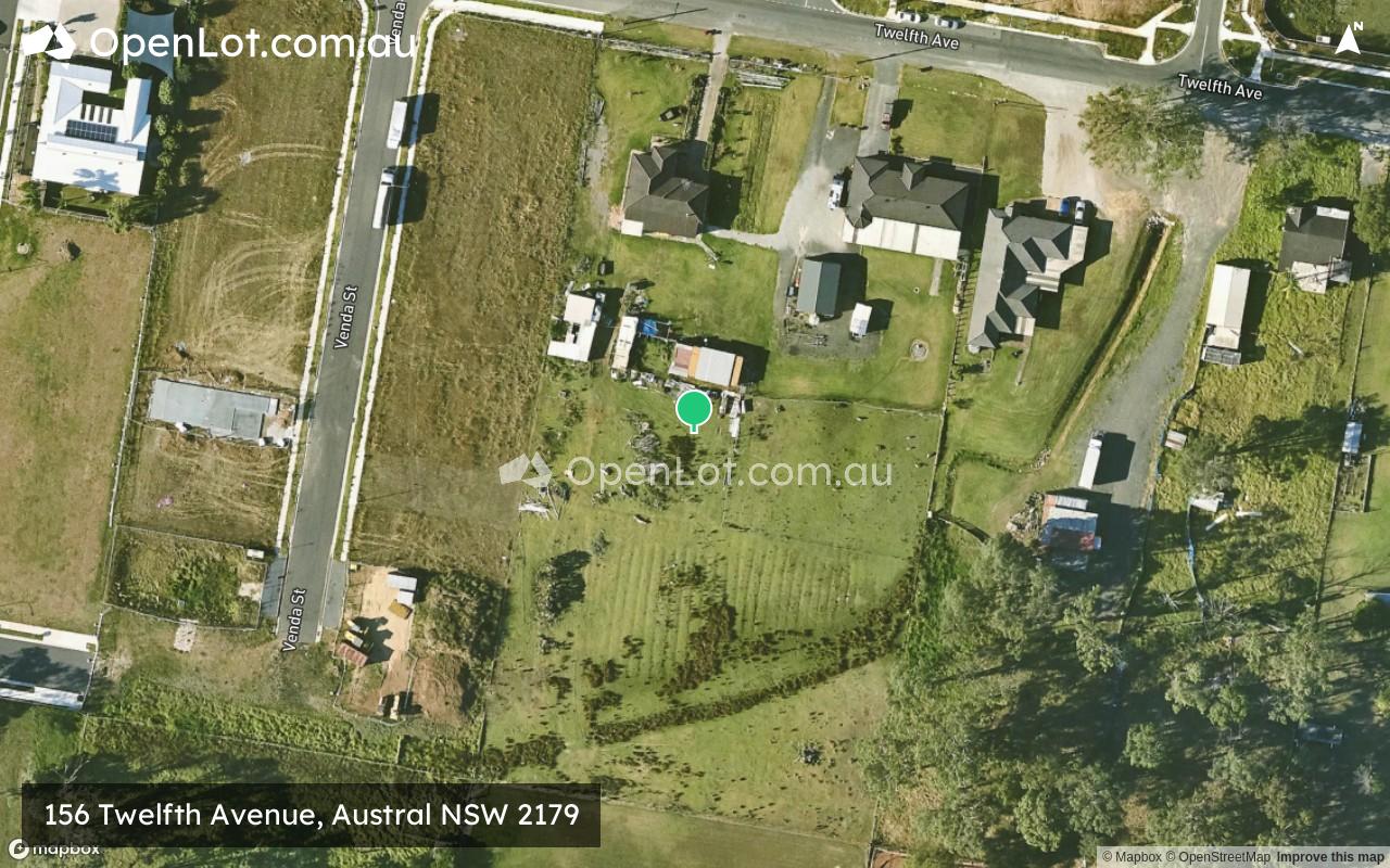 Satellite image for 156 Twelfth Avenue, Austral NSW 2179