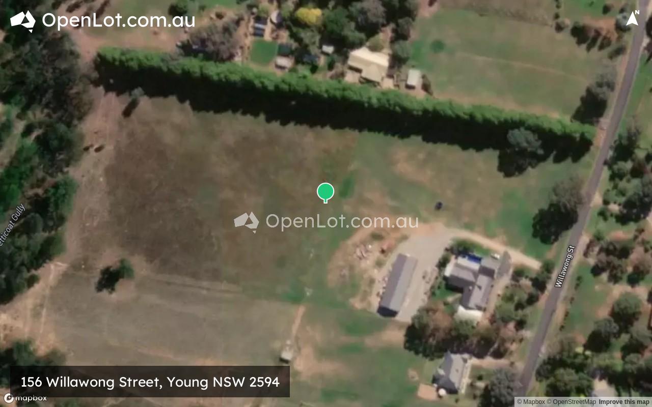 Satellite image for 156 Willawong Street, Young NSW 2594