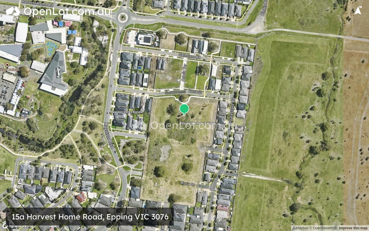 Satellite image for 15a Harvest Home Road, Epping VIC 3076