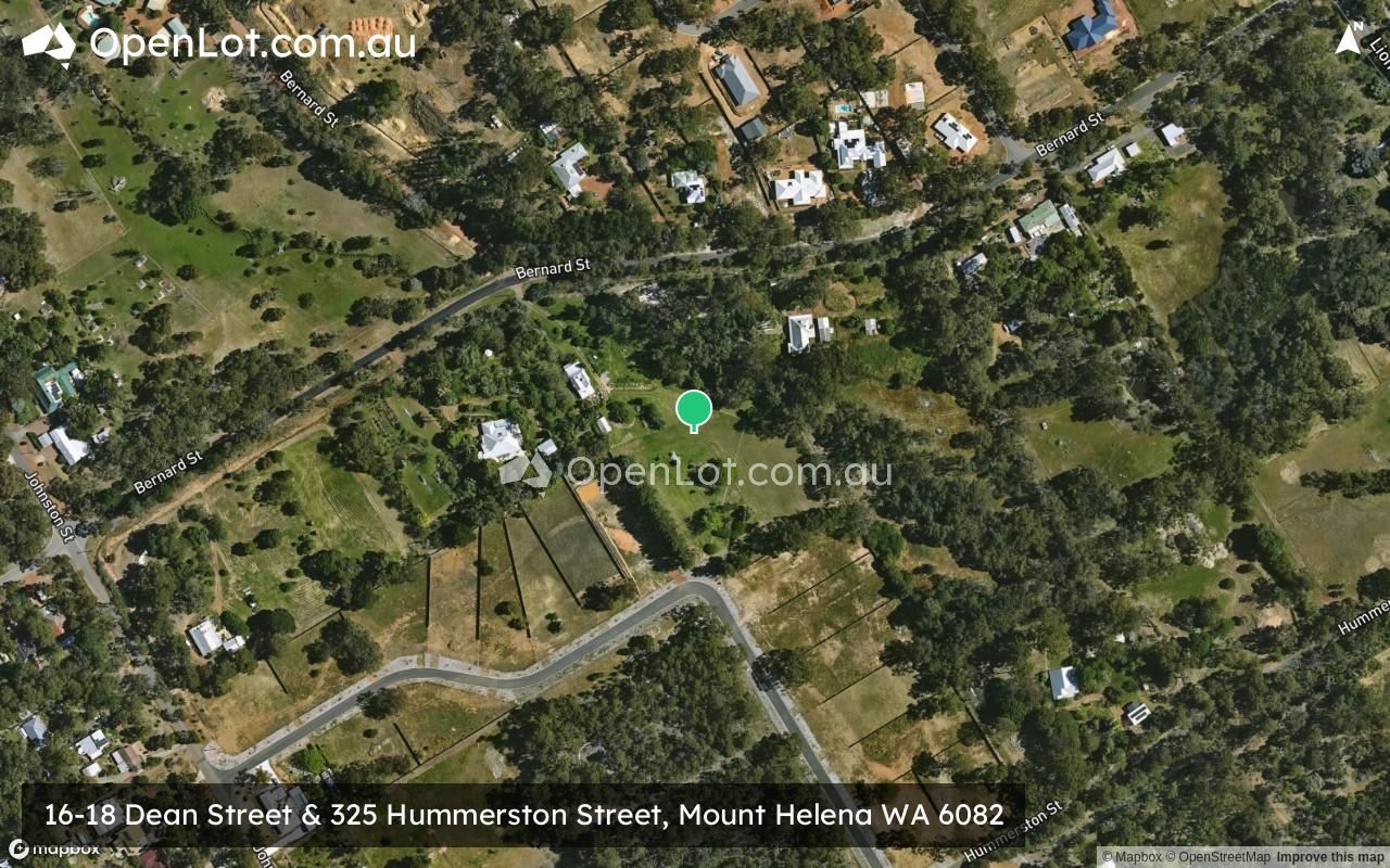 Satellite image for 16-18 Dean Street & 325 Hummerston Street, Mount Helena WA 6082