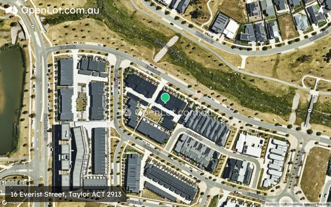 Satellite image for 16 Everist Street, Taylor ACT 2913