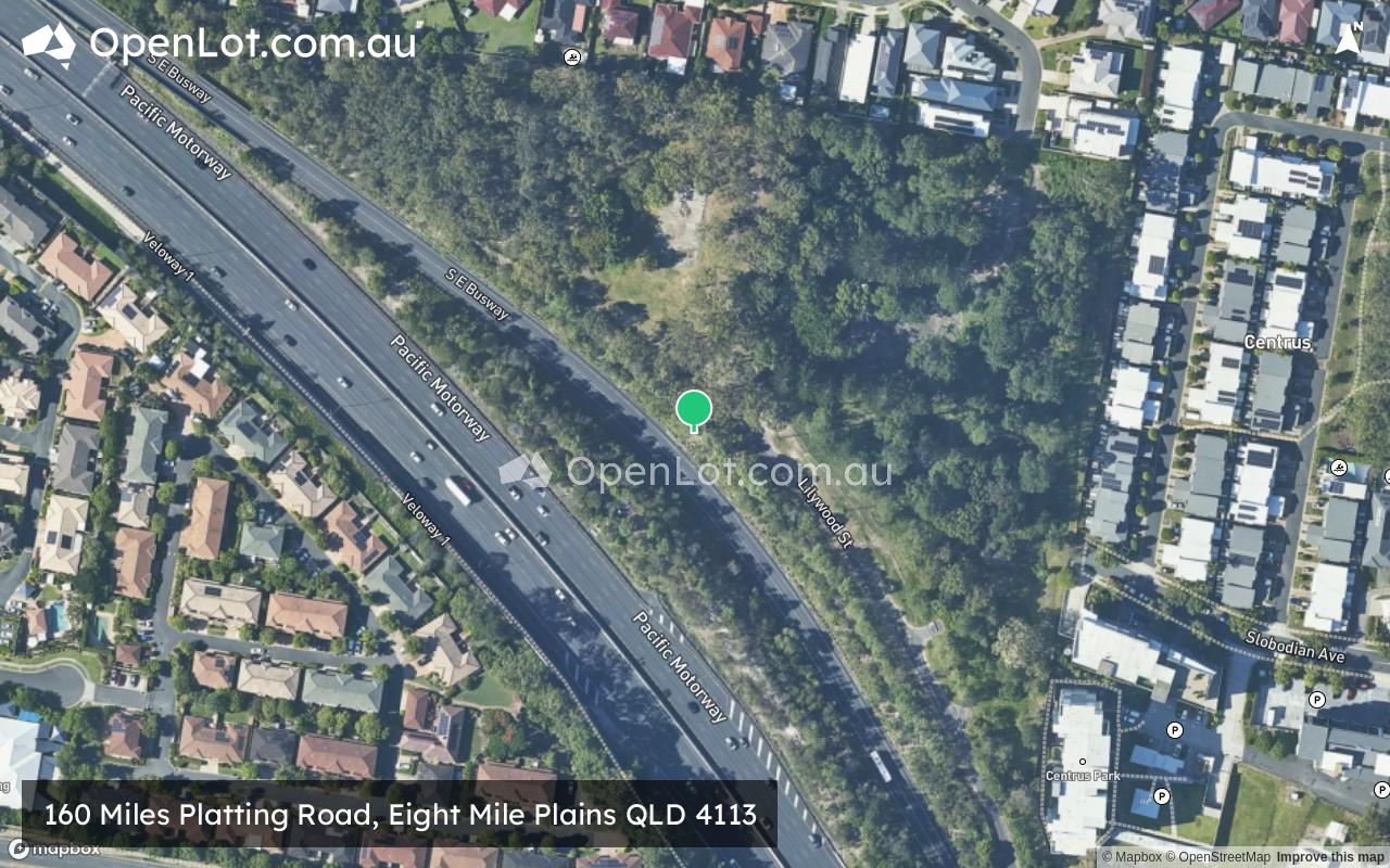 Satellite image for 160 Miles Platting Road, Eight Mile Plains QLD 4113