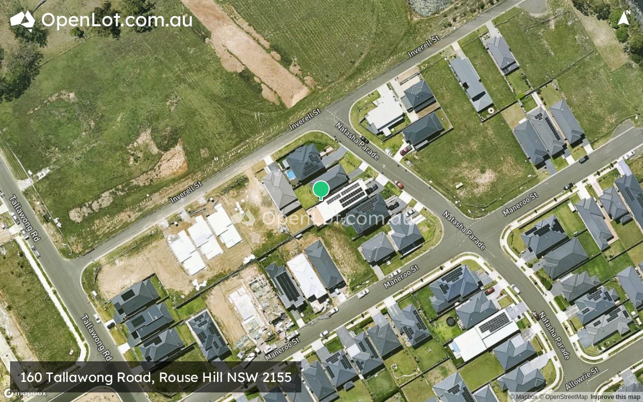 Satellite image for 160 Tallawong Road, Rouse Hill NSW 2155