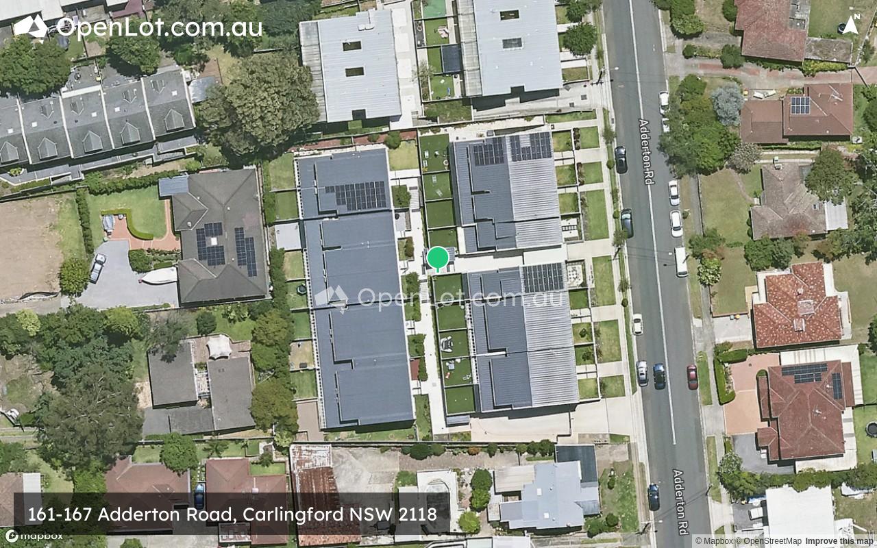 Satellite image for 161-167 Adderton Road, Carlingford NSW 2118