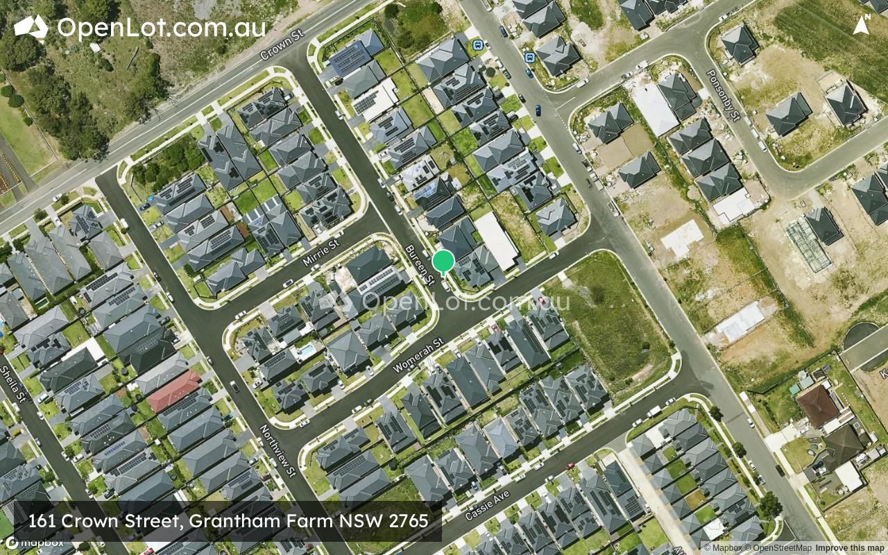 Satellite image for 161 Crown Street, Grantham Farm NSW 2765