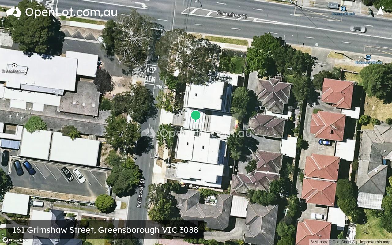 Satellite image for 161 Grimshaw Street, Greensborough VIC 3088