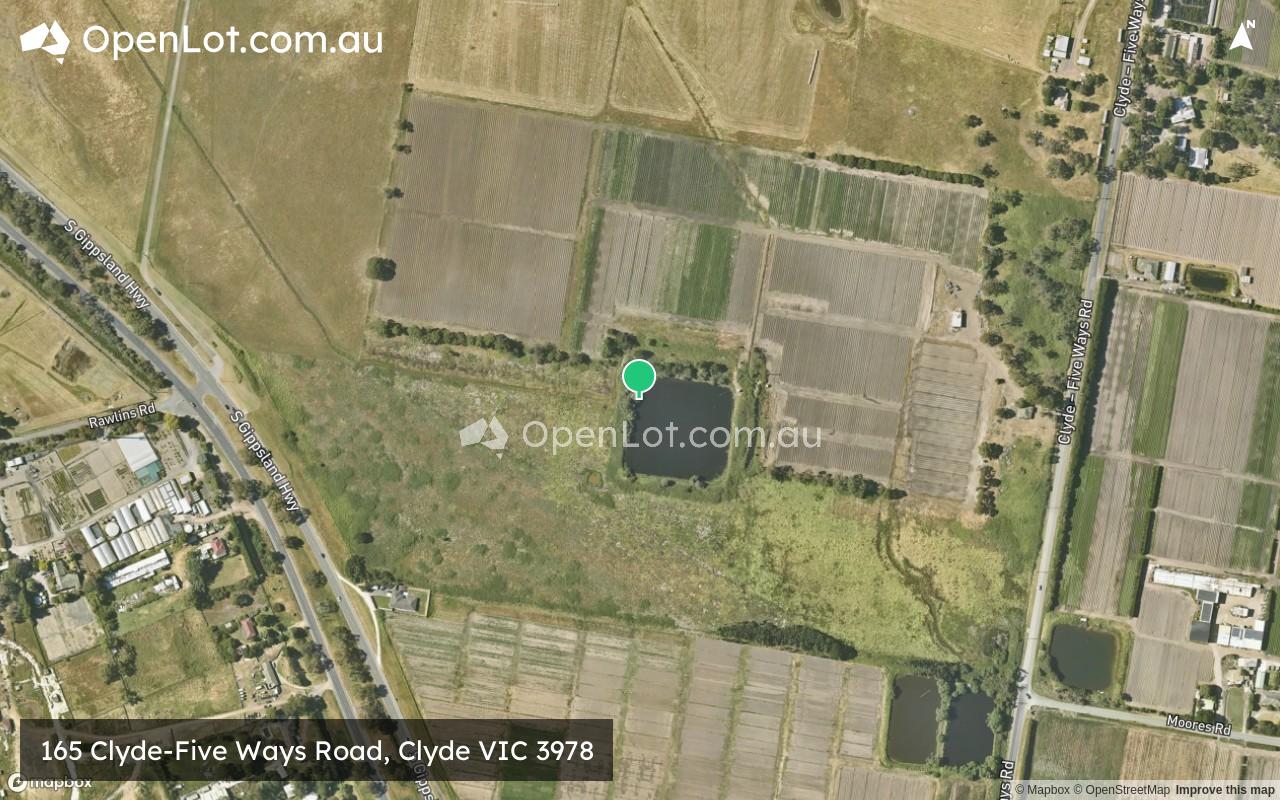 Satellite image for 165 Clyde-Five Ways Road, Clyde VIC 3978