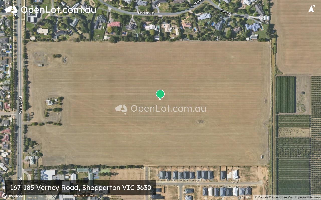 Satellite image for 167-185 Verney Road, Shepparton VIC 3630