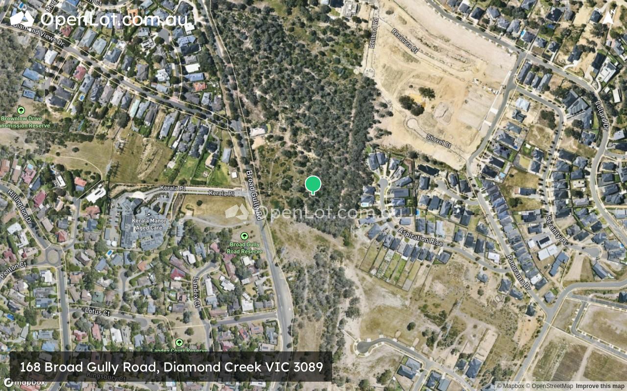 Satellite image for 168 Broad Gully Road, Diamond Creek VIC 3089