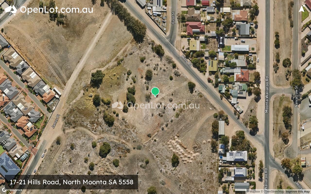 Satellite image for 17-21 Hills Road, North Moonta SA 5558