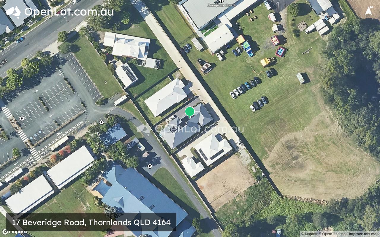 Satellite image for 17 Beveridge Road, Thornlands QLD 4164
