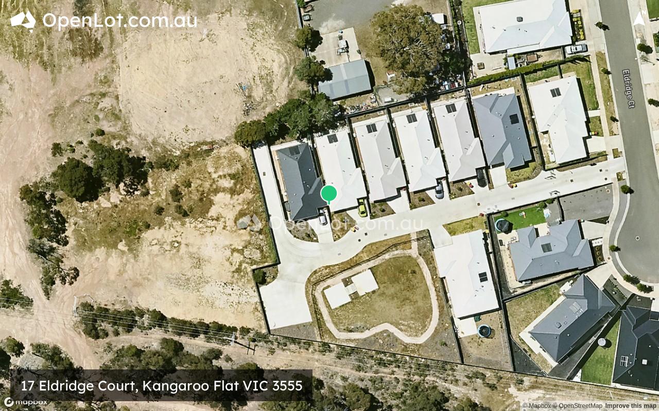 Satellite image for 17 Eldridge Court, Kangaroo Flat VIC 3555