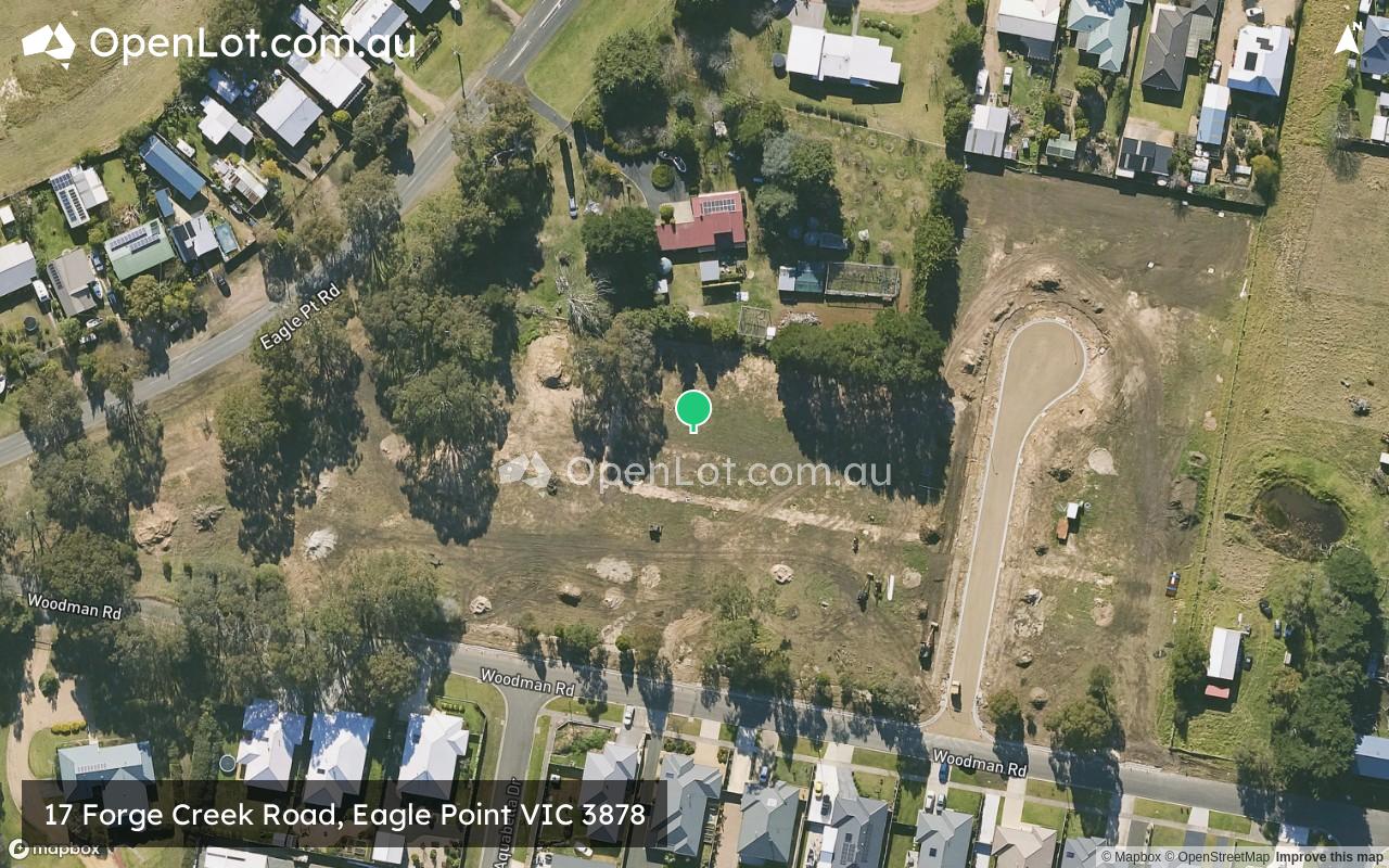 Satellite image for 17 Forge Creek Road, Eagle Point VIC 3878