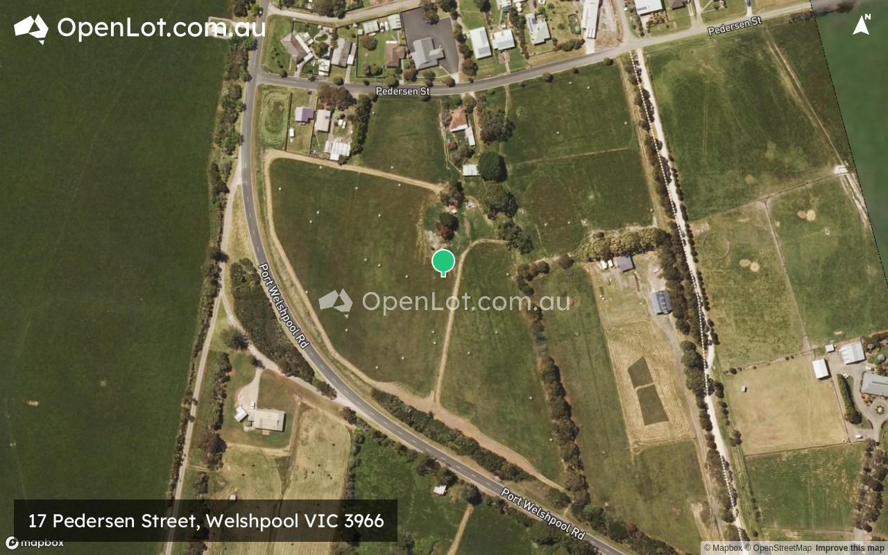 Satellite image for 17 Pedersen Street, Welshpool VIC 3966