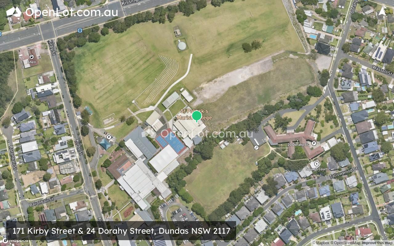 Satellite image for 171 Kirby Street & 24 Dorahy Street, Dundas NSW 2117