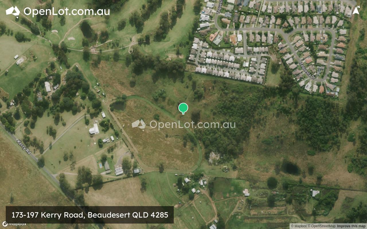 Satellite image for 173-197 Kerry Road, Beaudesert QLD 4285