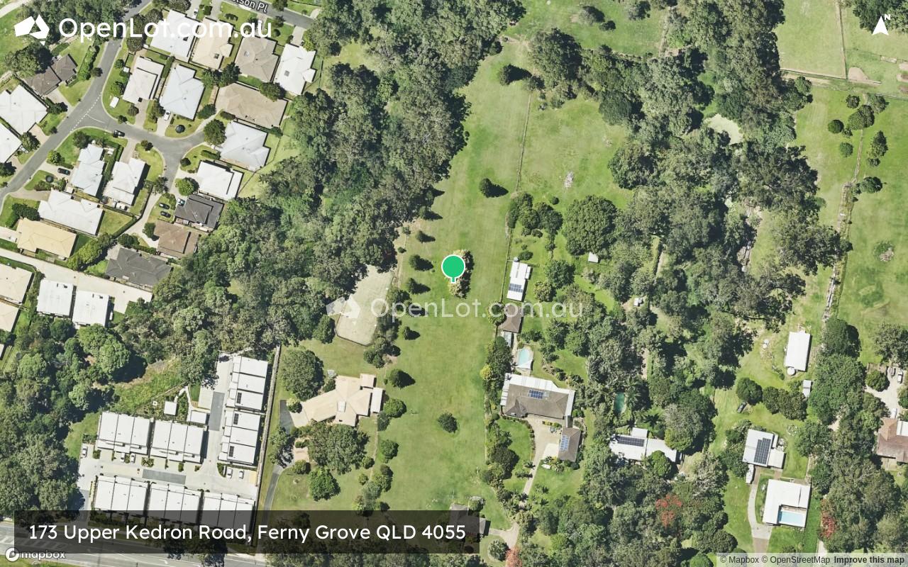 Satellite image for 173 Upper Kedron Road, Ferny Grove QLD 4055