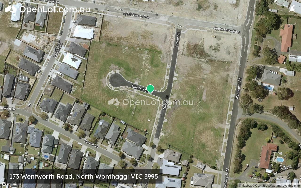 Satellite image for 173 Wentworth Road, North Wonthaggi VIC 3995