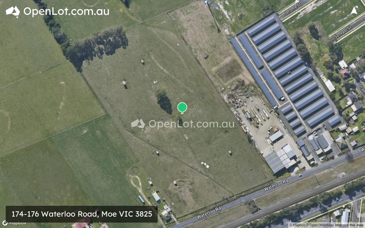 Satellite image for 174-176 Waterloo Road, Moe VIC 3825