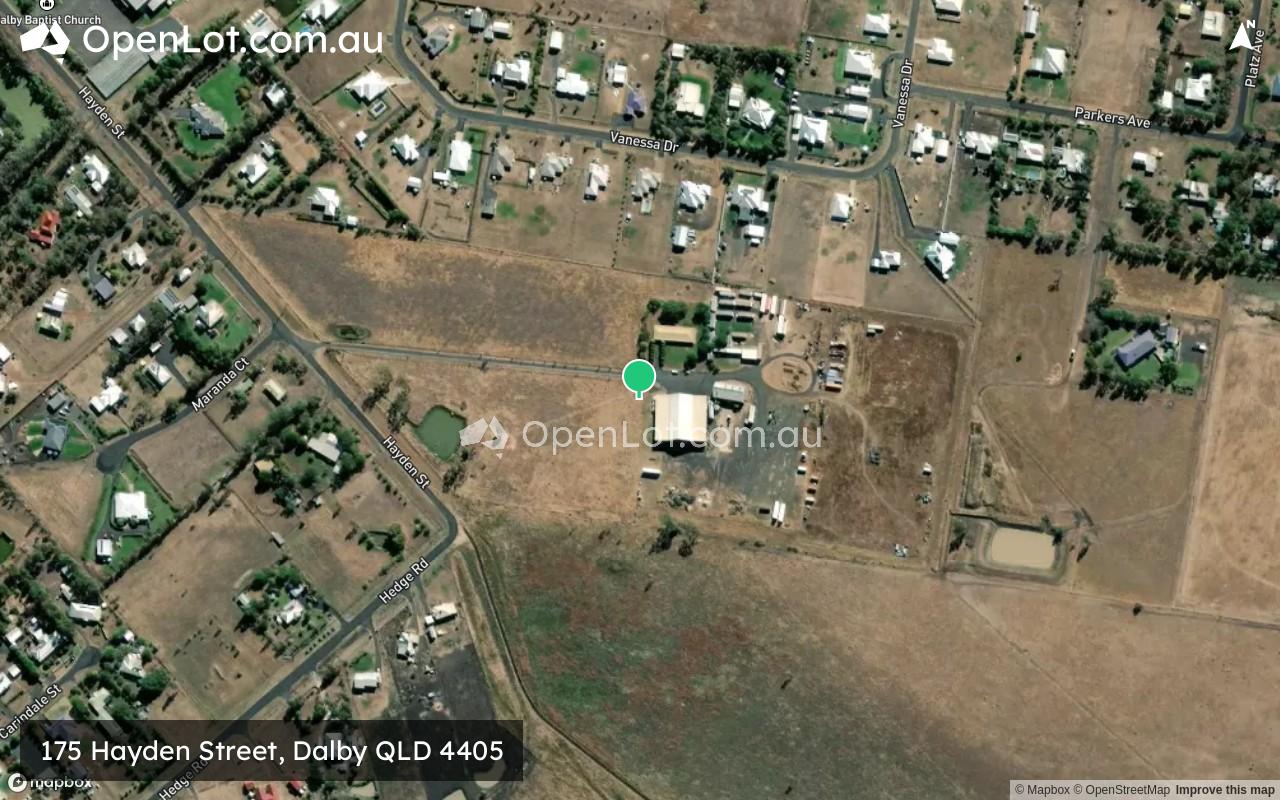 Satellite image for 175 Hayden Street, Dalby QLD 4405