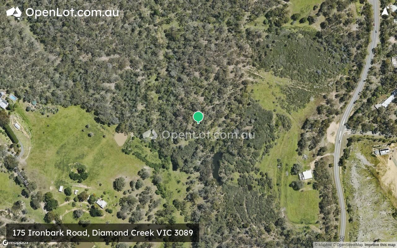 Satellite image for 175 Ironbark Road, Diamond Creek VIC 3089