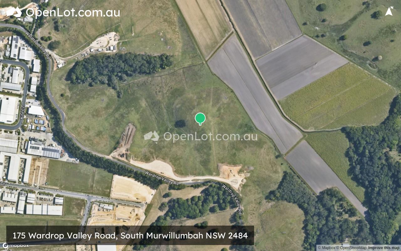 Satellite image for 175 Wardrop Valley Road, South Murwillumbah NSW 2484