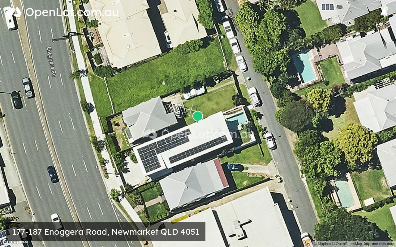 Satellite image for 177-187 Enoggera Road, Newmarket QLD 4051