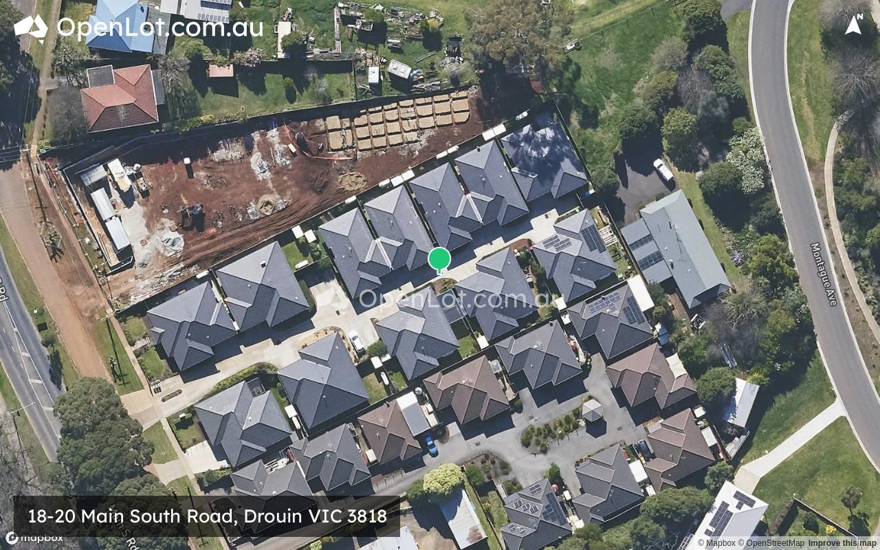 Satellite image for 18-20 Main South Road, Drouin VIC 3818