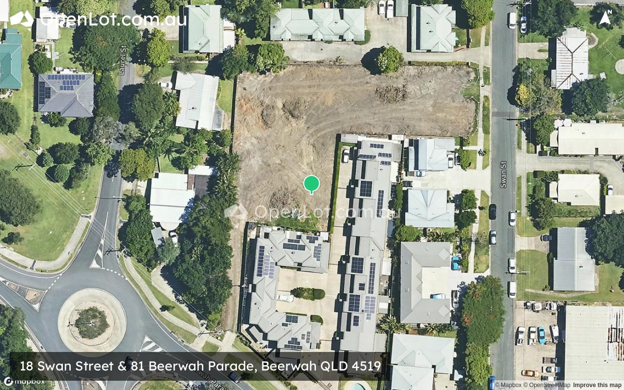 Satellite image for 18 Swan Street & 81 Beerwah Parade, Beerwah QLD 4519
