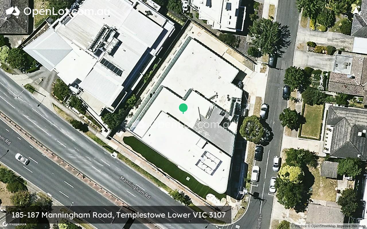 Satellite image for 185-187 Manningham Road, Templestowe Lower VIC 3107