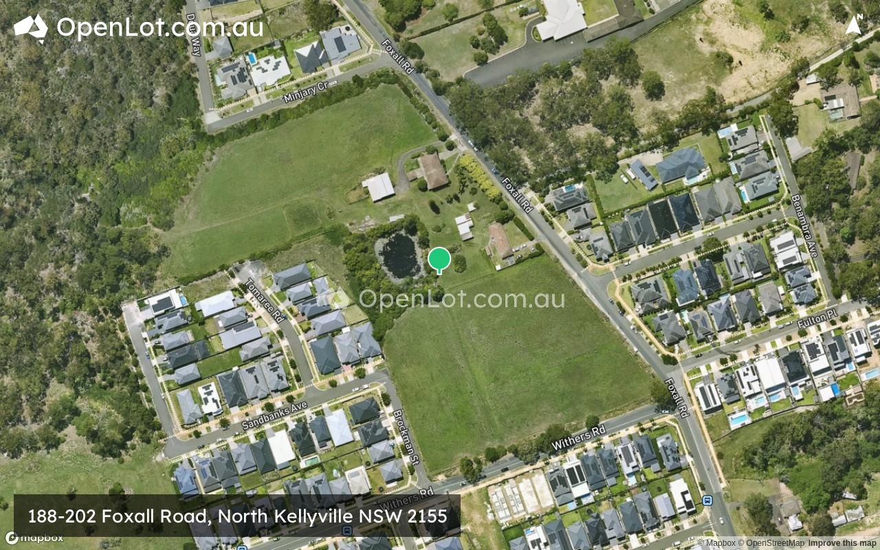 Satellite image for 188-202 Foxall Road, North Kellyville NSW 2155