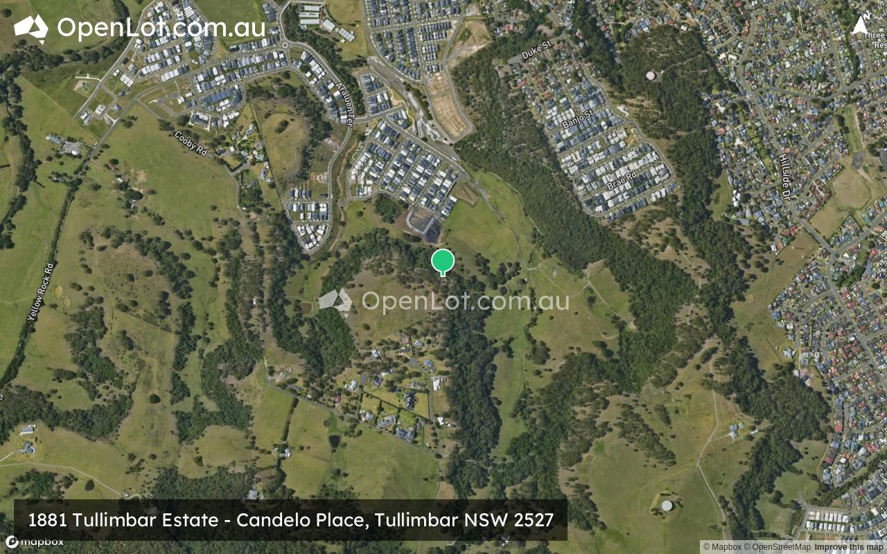 Satellite image for 1881 Tullimbar Estate - Candelo Place, Tullimbar NSW 2527