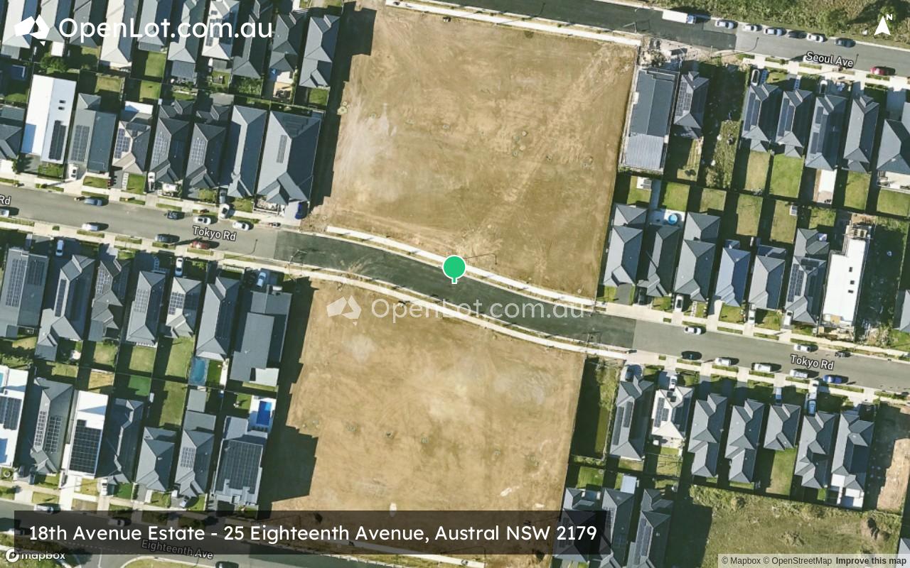 Satellite image for 25 Eighteenth Avenue, Austral NSW 2179
