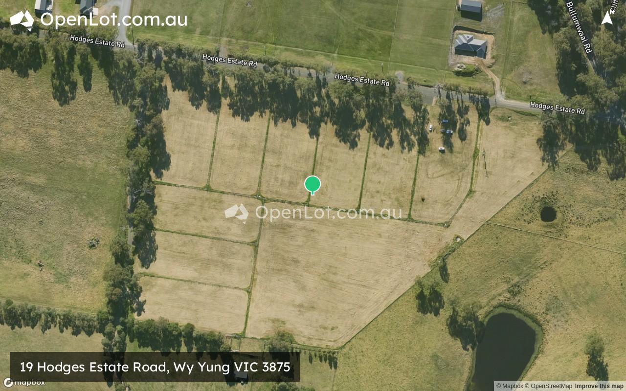 Satellite image for 19 Hodges Estate Road, Wy Yung VIC 3875