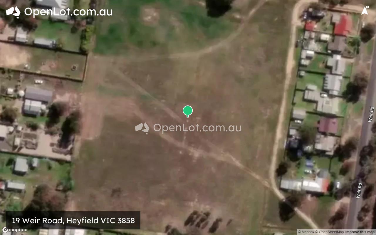 Satellite image for 19 Weir Road, Heyfield VIC 3858