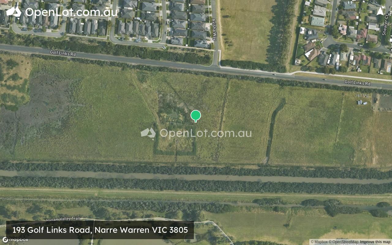 Satellite image for 193 Golf Links Road, Narre Warren VIC 3805