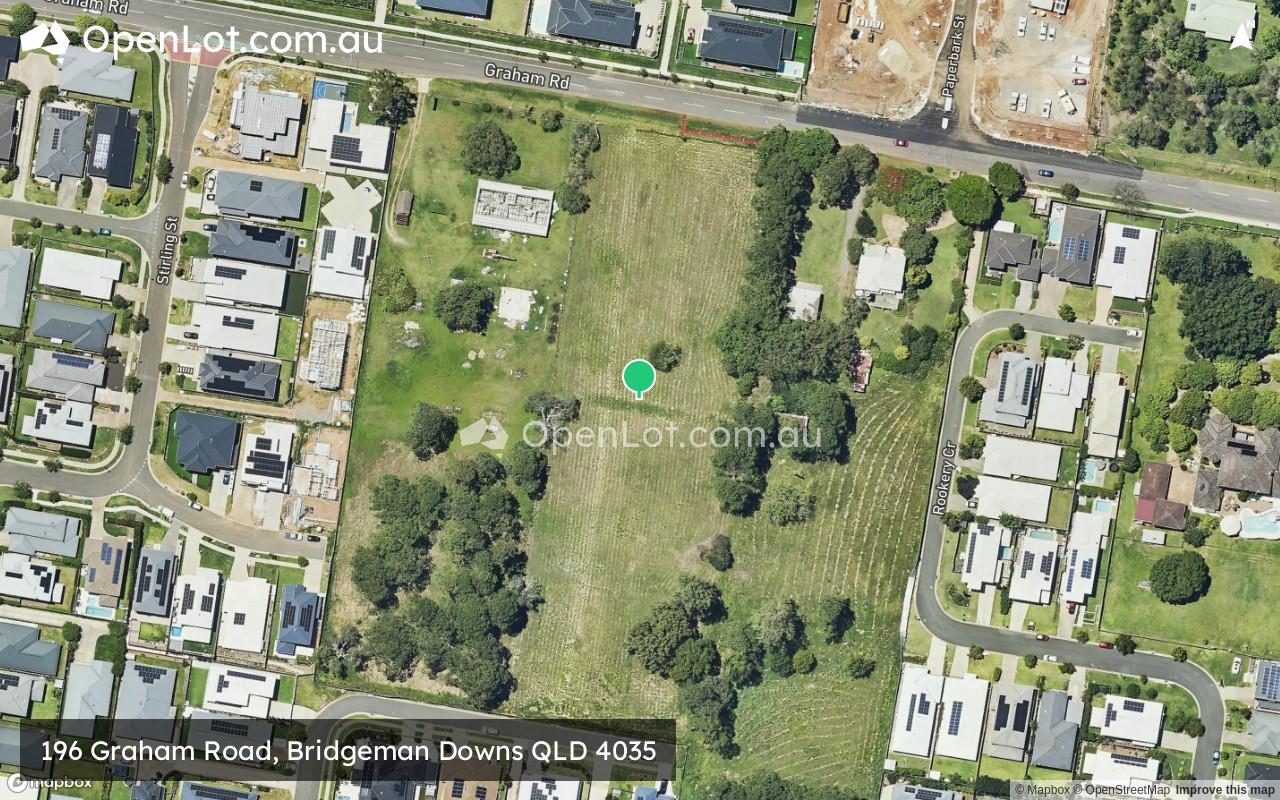 Satellite image for 196 Graham Road, Bridgeman Downs QLD 4035