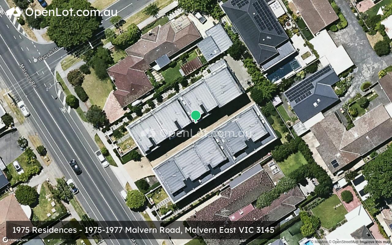 Satellite image for 1975 Residences - 1975-1977 Malvern Road, Malvern East VIC 3145