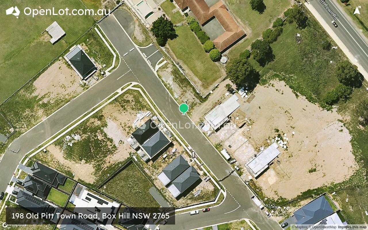 Satellite image for 198 Old Pitt Town Road, Box Hill NSW 2765