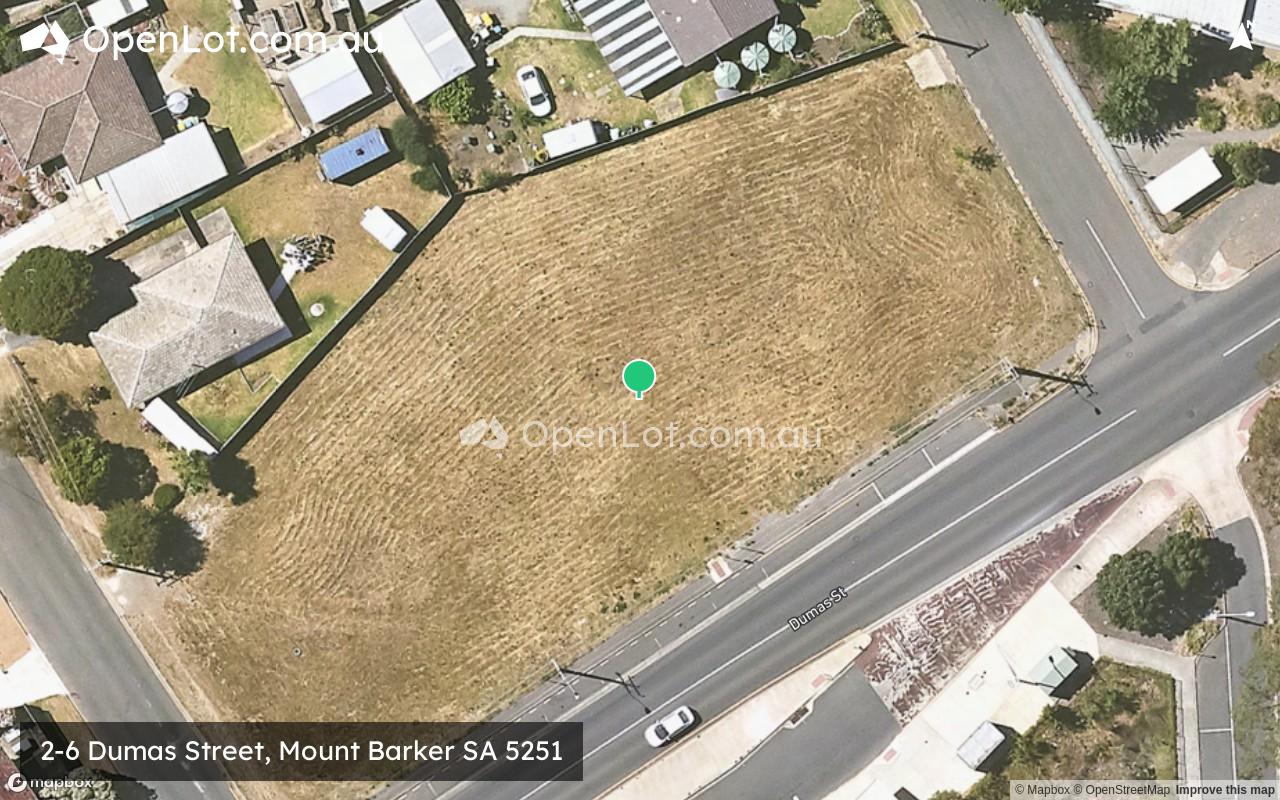 Satellite image for 2-6 Dumas Street, Mount Barker SA 5251