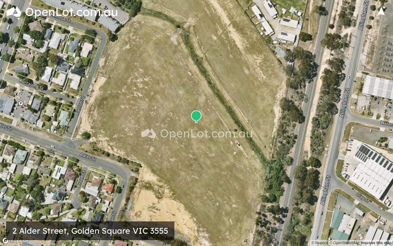Satellite image for 2 Alder Street, Golden Square VIC 3555