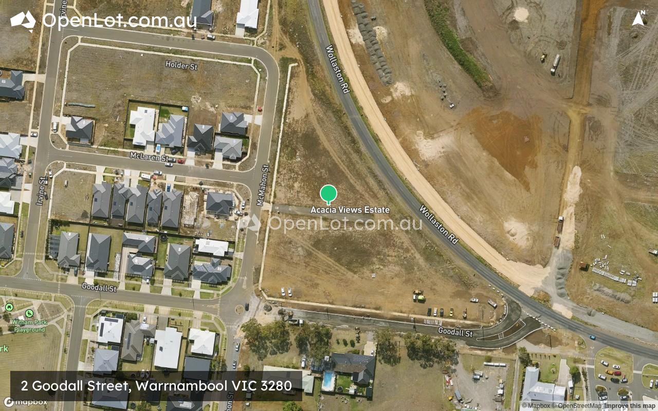 Satellite image for 2 Goodall Street, Warrnambool VIC 3280