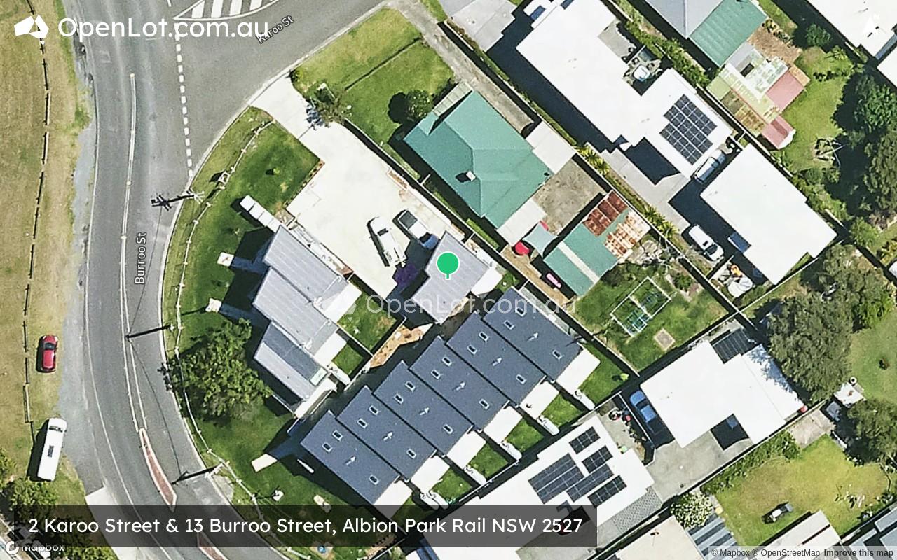 Satellite image for 2 Karoo Street & 13 Burroo Street, Albion Park Rail NSW 2527