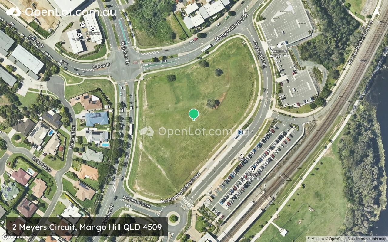 Satellite image for 2 Meyers Circuit, Mango Hill QLD 4509
