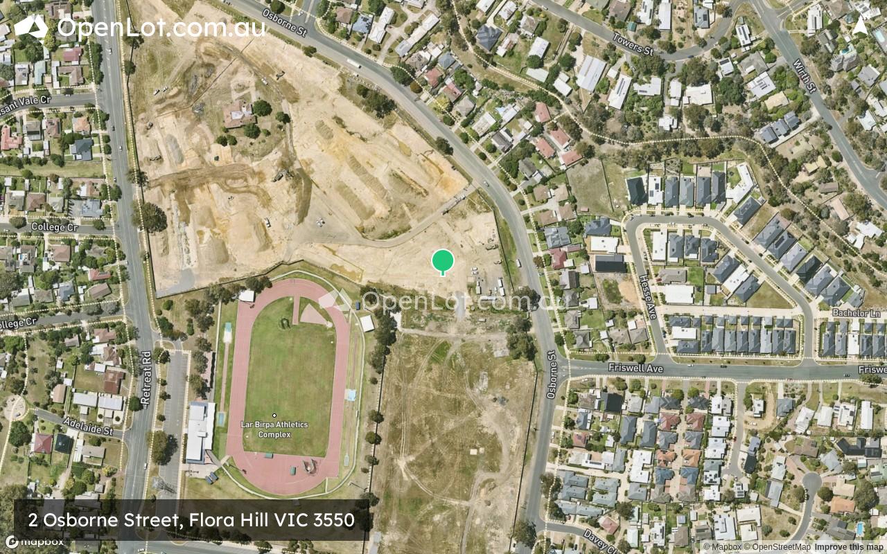 Satellite image for 2 Osborne Street, Flora Hill VIC 3550